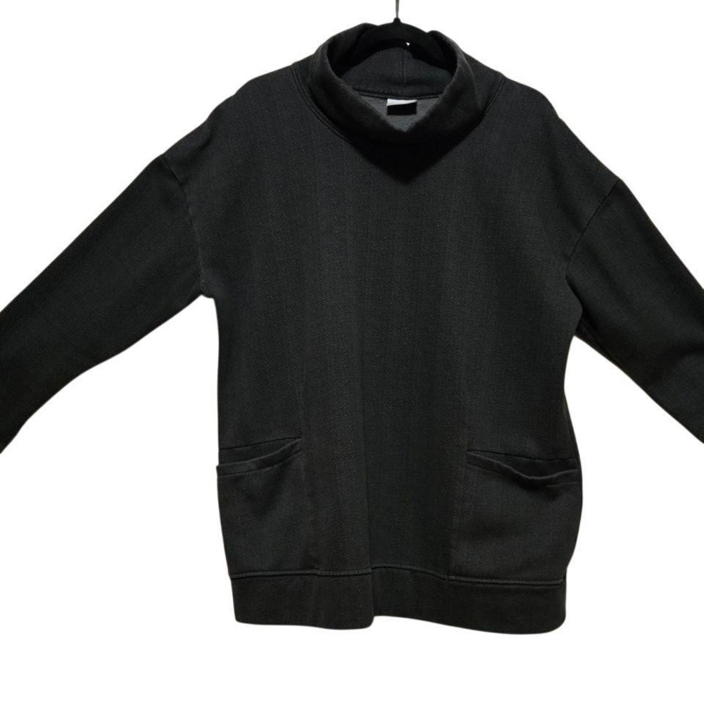 Columbia Womens‎ XXL Sporty Charcoal Herringbone Funnel Neck Pullover Sweatshirt